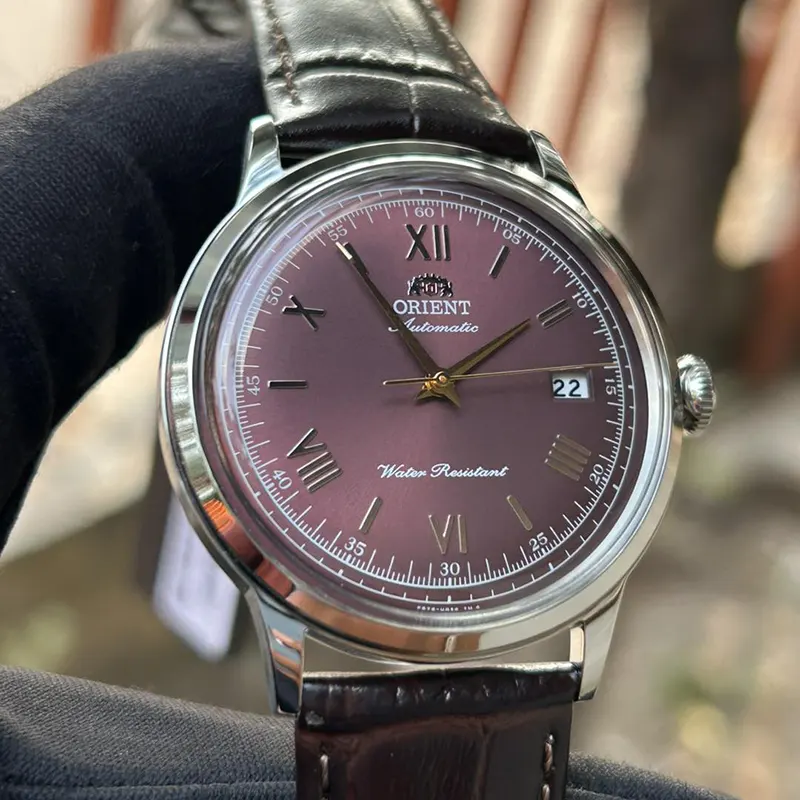 Orient Bambino Version II Dial Leather Men's Watch- RA-AC0026R